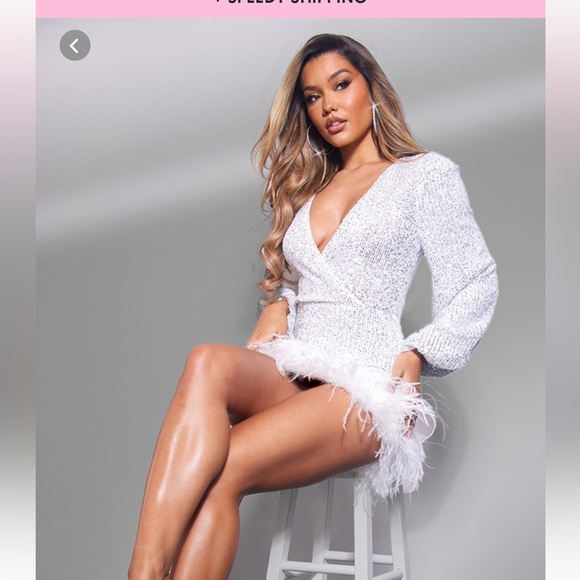 Pretty Little Thing FUN Holiday Party Dress! 🥂 - Picture 3 of 8